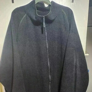 Mens Big and tall Navy Blue fleece jacket, size 4xl